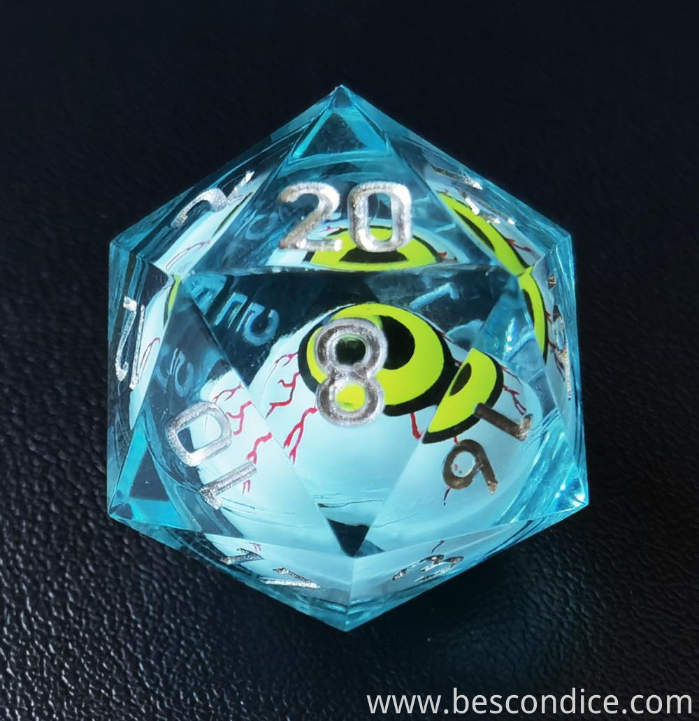 Sharp Edged Rolling Eye D20 2